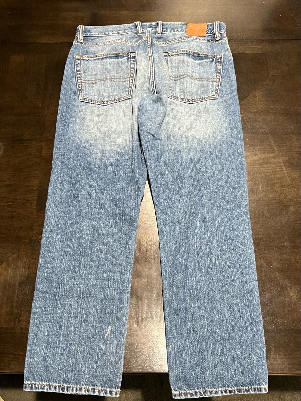 Lucky Brand Men's Blue Straight Light Wash Mid Rise Button Denim Jeans 33x30 - Picture 4 of 5